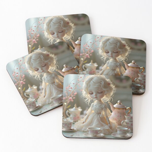 Item preview, Porcelain Dollcore Art Print - Pastel Miniature Aesthetic designed and sold by StellarHues.