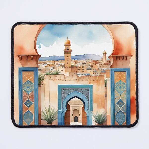 Item preview, Fez Morocco -  Retro Travel Art designed and sold by JessArty ⭐⭐⭐⭐⭐.