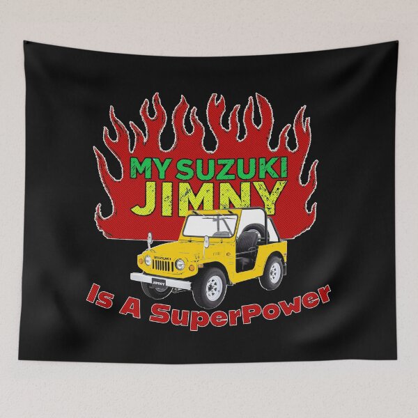 Item preview, Classic Mustard Coloured Jimny SuperPower Art designed and sold by Michael van der Hoorn.