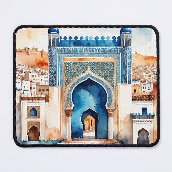 Item preview, Fez Morocco -  Watercolor Retro Travel Art designed and sold by JessArty ⭐⭐⭐⭐⭐.