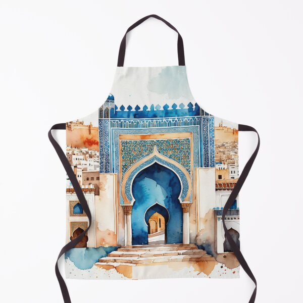 Item preview, Fez Morocco -  Watercolor Retro Travel Art designed and sold by JessArty ⭐⭐⭐⭐⭐.
