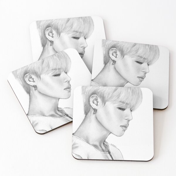 Item preview, Jimin BTS Pencil Art Portrait designed and sold by eeightart.