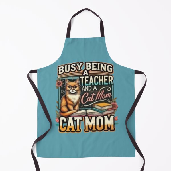 Item preview, Busy Being A Teacher And A Cat Mom designed and sold by HinsonCreations.