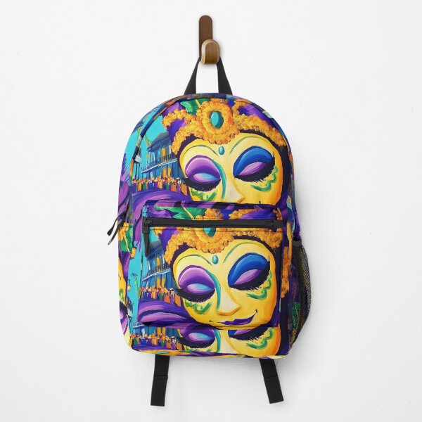 Item preview, Mardi Gras Magic in New Orleans - A Celebration of Color, Masks, and Festive Cheer AI Generated Art designed and sold by OlfactoART Studio.