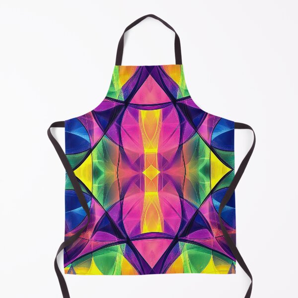 Item preview, Vivid Kaleidoscopic Abstract – Geometric Light Waves designed and sold by SteadyRolling.