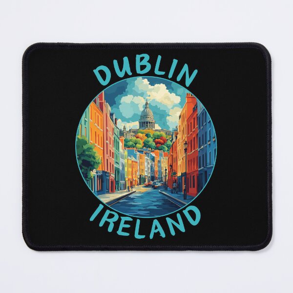 Item preview, Dublin in Ireland Vintage Travel Art Emblem designed and sold by MaateoDesign.