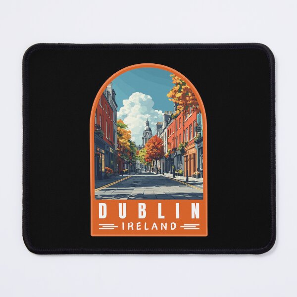 Item preview, Dublin in Ireland Vintage Travel Art Landscape designed and sold by MaateoDesign.