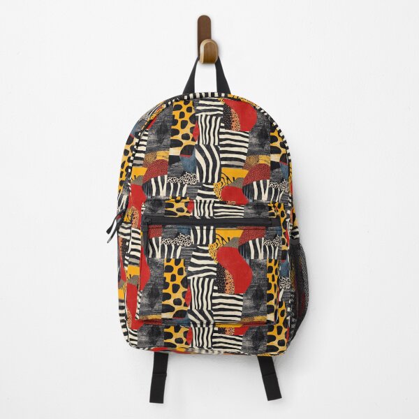 Item preview, Textile Collage of Wild Prints designed and sold by MidArtForge.