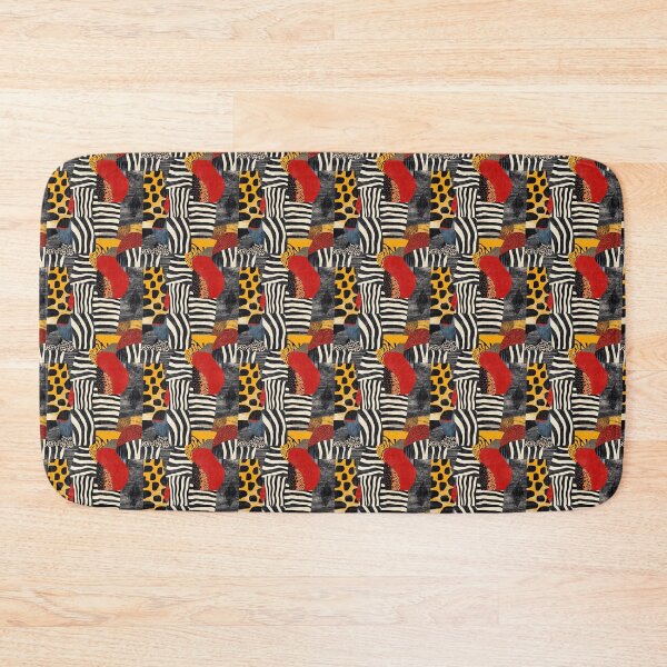 Item preview, Textile Collage of Wild Prints designed and sold by MidArtForge.