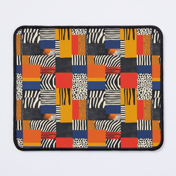 Item preview, Textile Collage of Wild Prints designed and sold by MidArtForge.