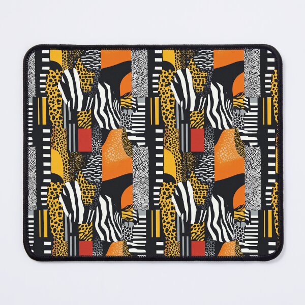 Item preview, Textile Collage of Wild Prints designed and sold by MidArtForge.