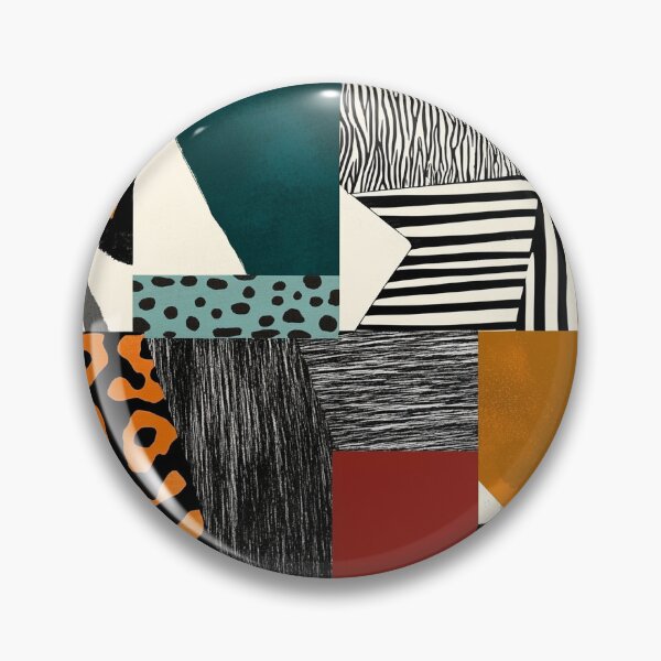 Item preview, Textile Collage of Wild Prints designed and sold by MidArtForge.