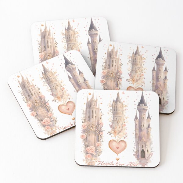 Item preview, Enchanting Cinderella Castle Valentine's Day Art and  Romantic Cottagecore Watercolor designed and sold by AnnDesignStudio.