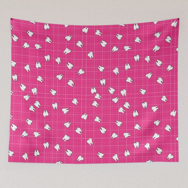 Item preview, Teeth in Pink Plaid designed and sold by Nataliatcha.