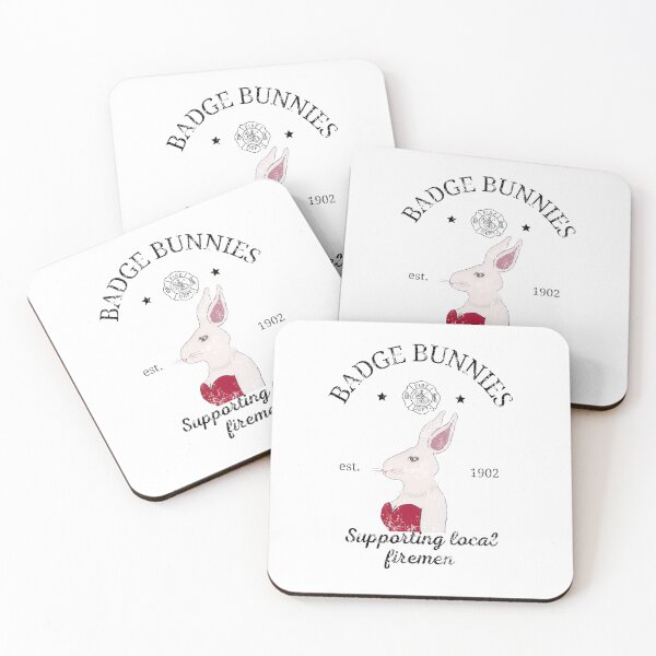 Item preview, Badge bunnies fireman designed and sold by TaraPen.