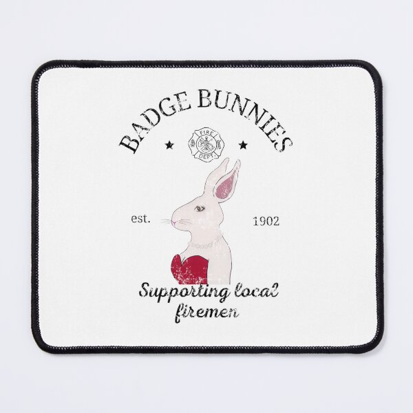 Item preview, Badge bunnies fireman designed and sold by TaraPen.
