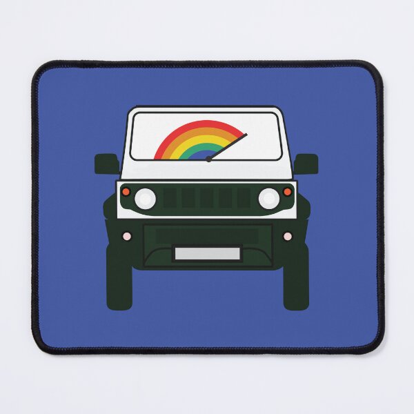 Item preview, White Jimny with Rainbow Windshield designed and sold by stoicjimny.