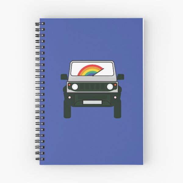 Item preview, Silver Jimny with Rainbow Windshield designed and sold by stoicjimny.