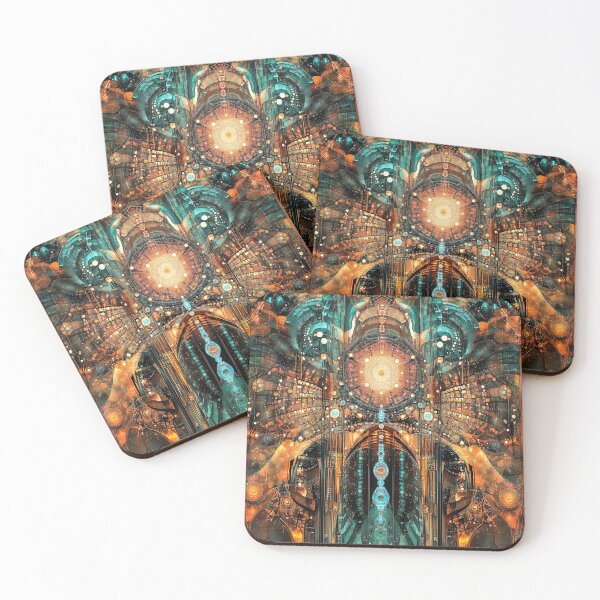 Item preview, Futuristic Cyberpunk Architecture – Abstract Sci-Fi Vision designed and sold by SteadyRolling.