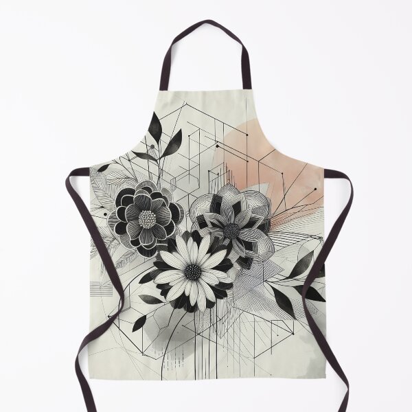 Item preview, Modern Floral Black and White Abstract Flower designed and sold by GraphicsClub.