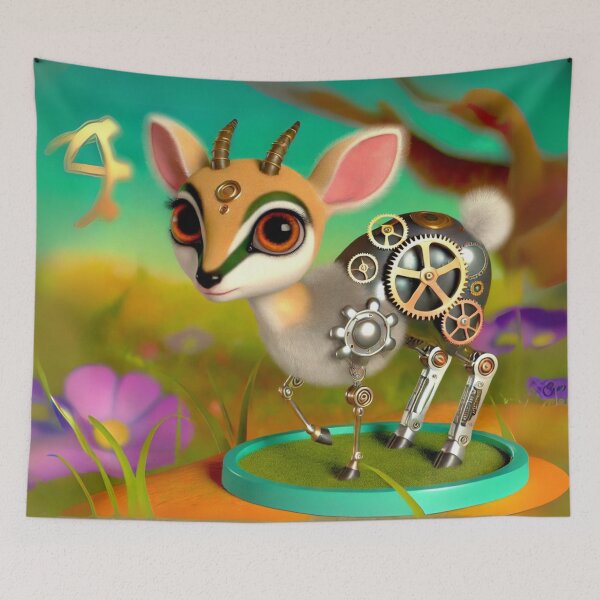 Item preview, Steampunk Oribi with Mechanical Enhancements designed and sold by Sillytoe.