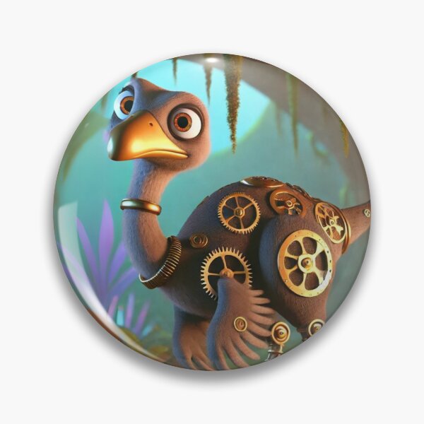 Item preview, Steampunk Ornithomimus with Mechanical Gears designed and sold by Sillytoe.
