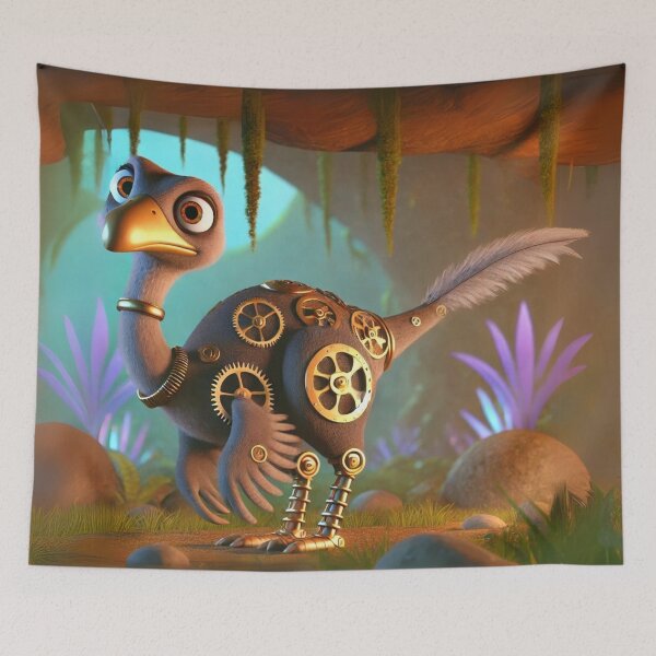 Item preview, Steampunk Ornithomimus with Mechanical Gears designed and sold by Sillytoe.