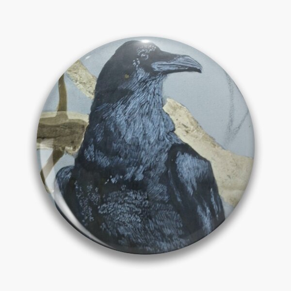 Item preview, Raven drawing amongst gold branches designed and sold by cosmomoth.