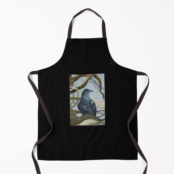 Item preview, Raven drawing amongst gold branches designed and sold by cosmomoth.