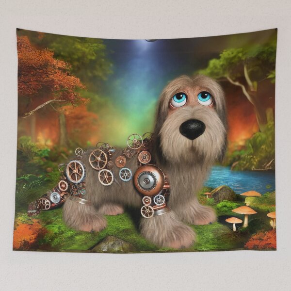 Item preview, Steampunk Otterhound with Mechanical Gears designed and sold by Sillytoe.