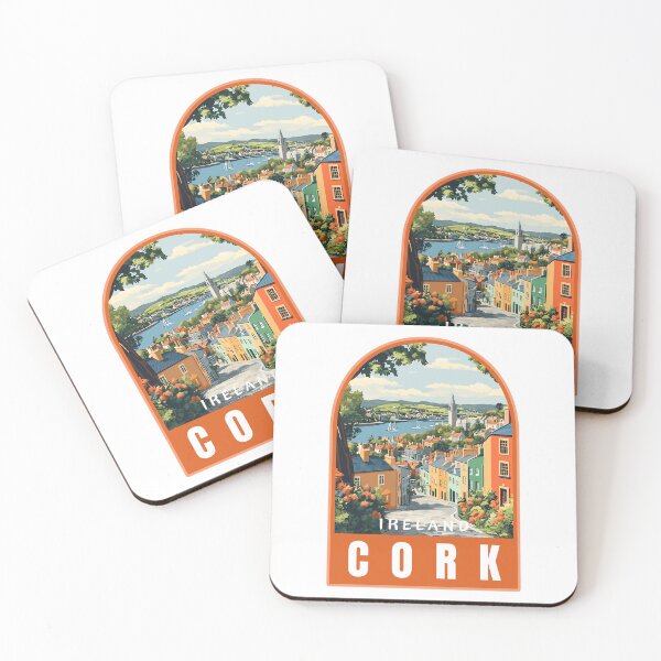 Item preview, Cork in Ireland Vintage Travel Art Emblem designed and sold by MaateoDesign.