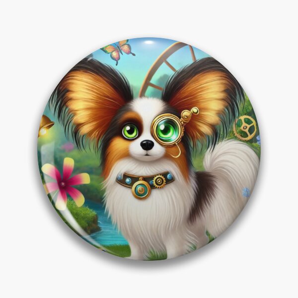 Item preview, Steampunk Papillon with Brass Monocle designed and sold by Sillytoe.