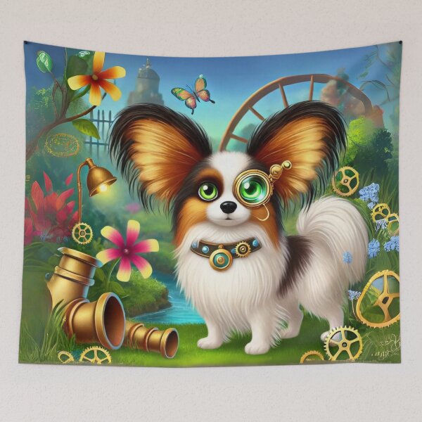Item preview, Steampunk Papillon with Brass Monocle designed and sold by Sillytoe.
