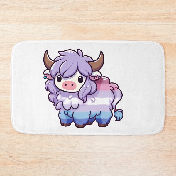 Item preview, Bigender Pride Highland Cow designed and sold by Rhysy-Peasy.