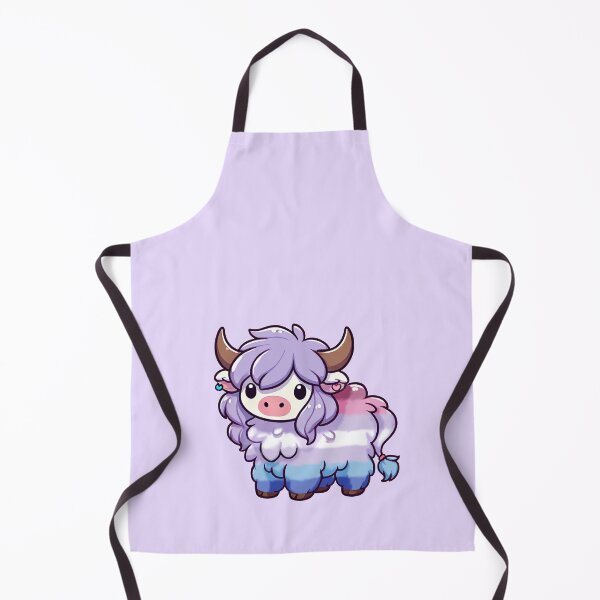 Item preview, Bigender Pride Highland Cow designed and sold by Rhysy-Peasy.