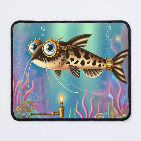 Item preview, Steampunk Pictus Catfish with Gears designed and sold by Sillytoe.