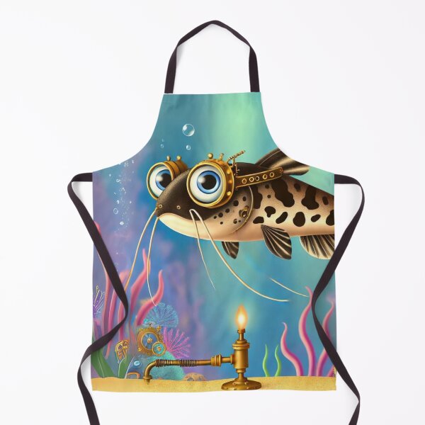 Item preview, Steampunk Pictus Catfish with Gears designed and sold by Sillytoe.
