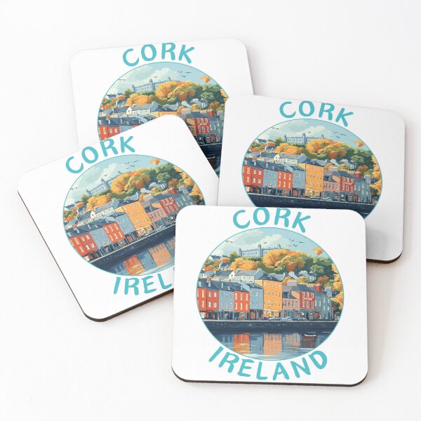 Item preview, Cork in Ireland Vintage Travel Art Badge designed and sold by MaateoDesign.