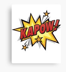 Kapow! Comic book retro art Canvas Print