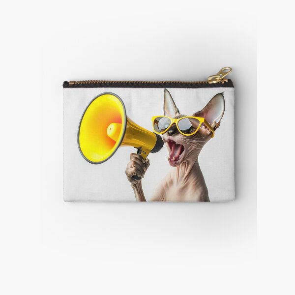 Item preview, Cat in sunglasses with megaphone designed and sold by anytka.