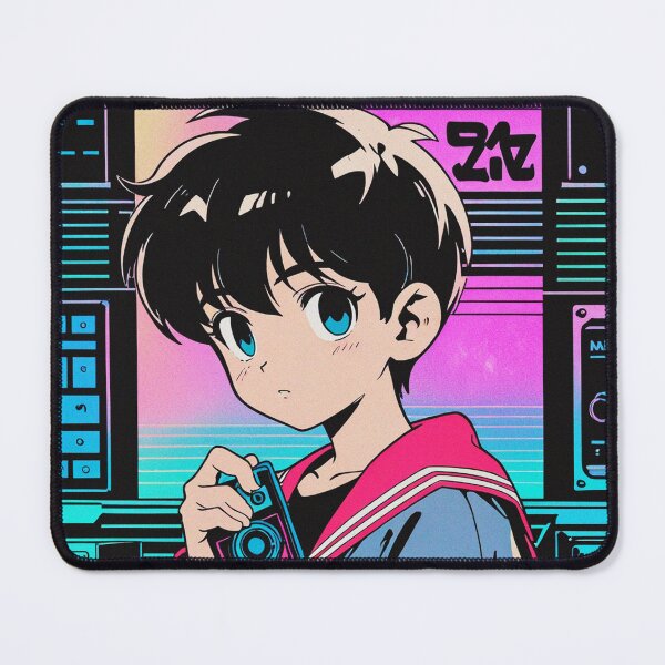Item preview, Detailed Chibi Male 90s Anime Illustration - Unique Gifts designed and sold by RetroRebootShop.