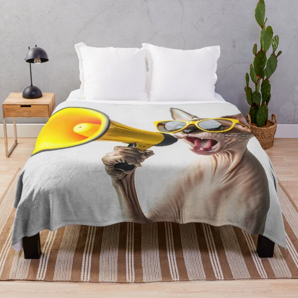 Item preview, Cat in sunglasses with megaphone designed and sold by anytka.