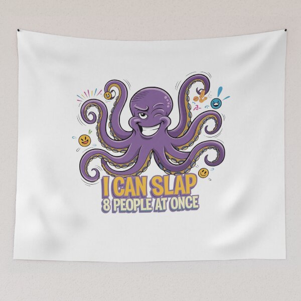 Item preview, Funny Slapping Octopus designed and sold by Mateusz Majcherek.