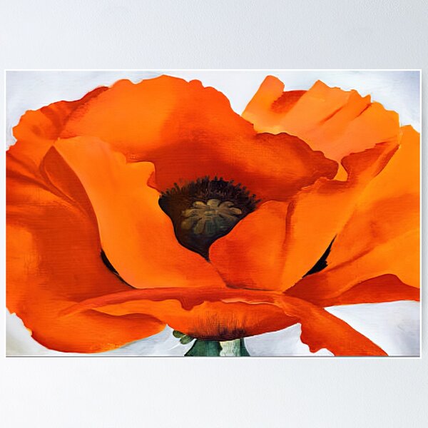 Artikel-Vorschau von Georgia Okeeffe Roter Mohn, designt und verkauft von htanart.