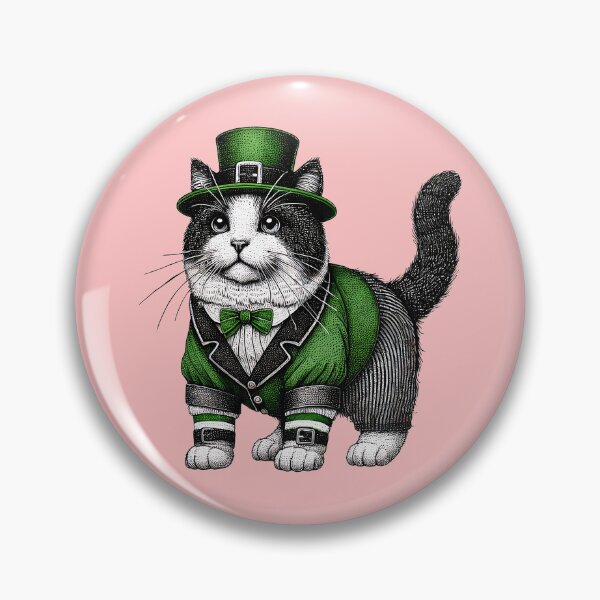 Item preview, Lucky Cat in Green - St. Patrick’s Day designed and sold by TSQ.