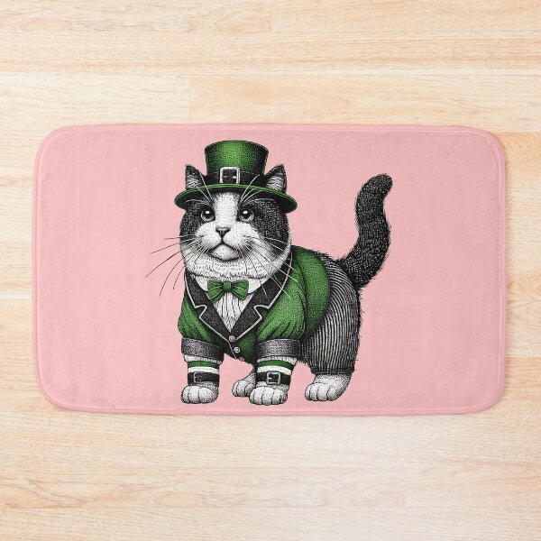 Item preview, Lucky Cat in Green - St. Patrick’s Day designed and sold by TSQ.
