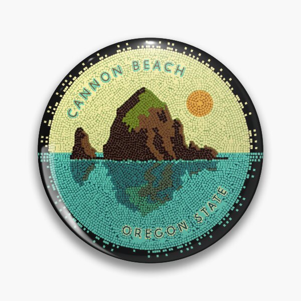 Item preview, Dark Canvas Haystack Rock Mosaic: Oregon's Dramatic Souvenir designed and sold by H Jonas.