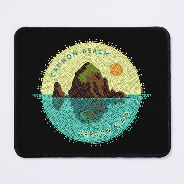 Item preview, Dark Canvas Haystack Rock Mosaic: Oregon's Dramatic Souvenir designed and sold by H Jonas.
