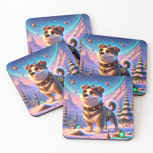 Item preview, Steampunk Pitsky in a Futuristic Snowy World designed and sold by Sillytoe.