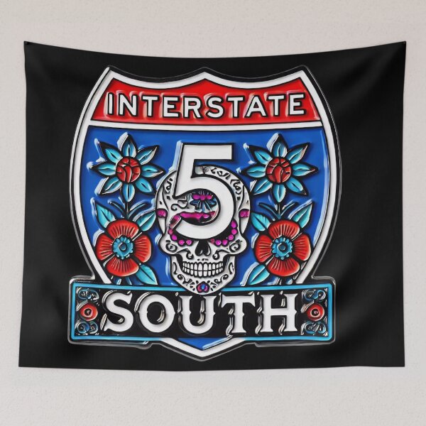 Item preview, Interstate 5 South Day of the Dead designed and sold by Cord75.